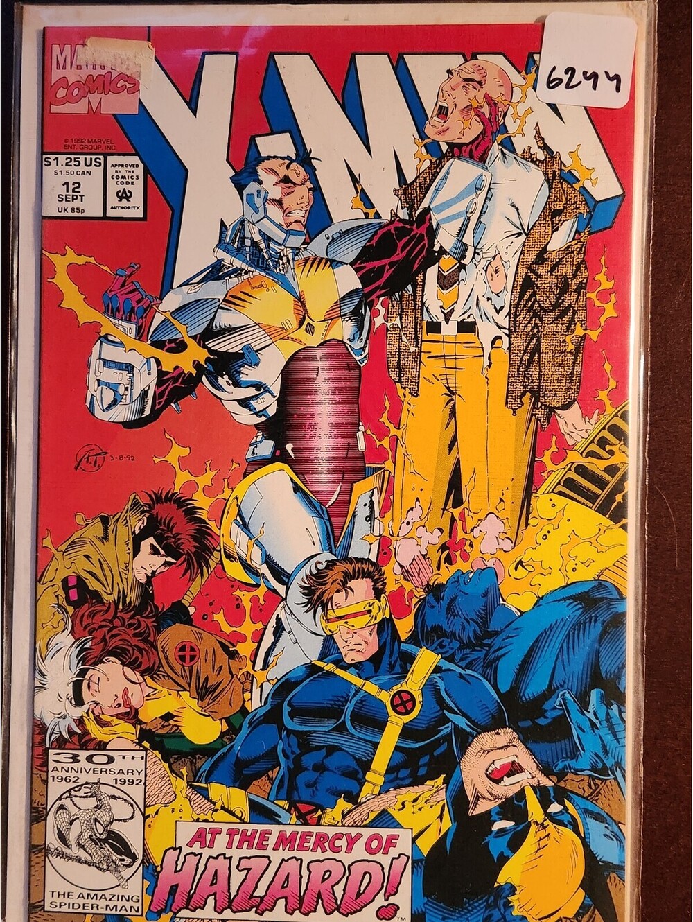 X‑Men #15 Direct Edition NM Marvel 1992 Hazard Battle Classic Cover